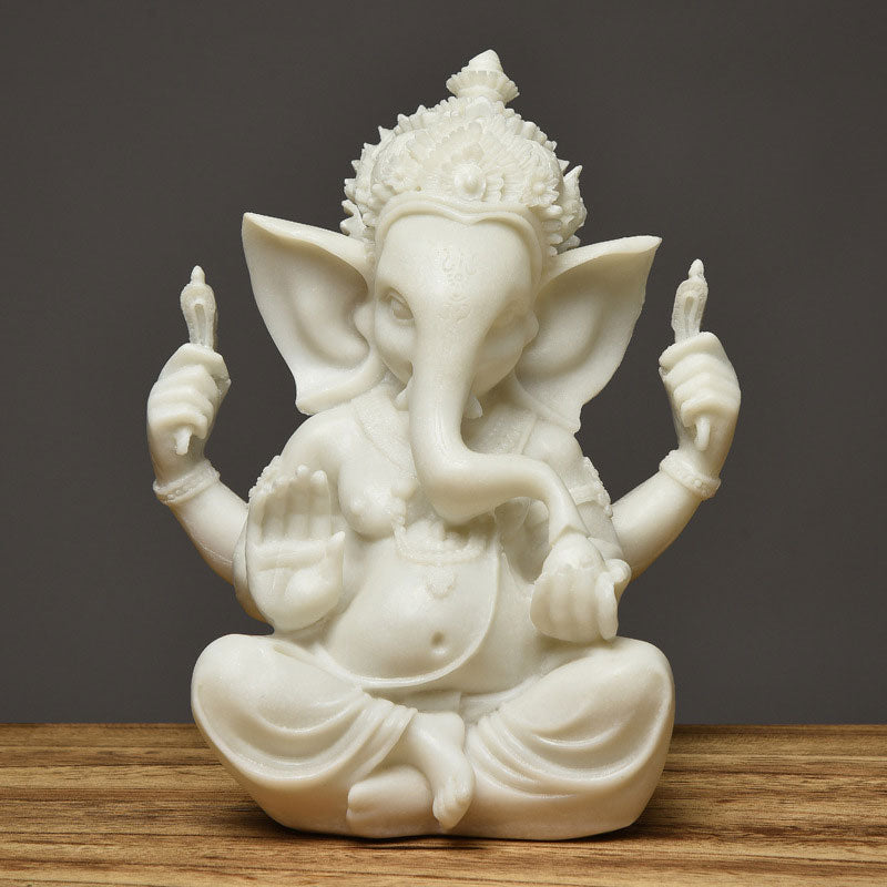 Ganesh Ganpati Elephant Statue Wealth Blessing Home Decoration