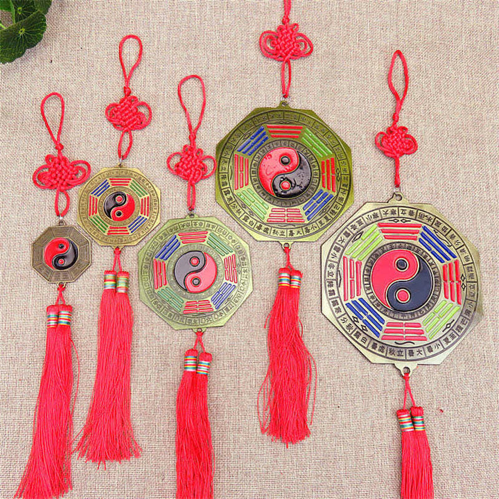 Feng Shui Bagua Map Chinese Knotting Harmony Energy Map Mirror