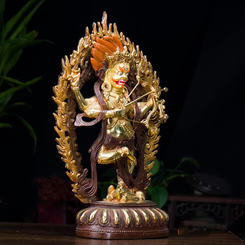 Kurukulla Buddha Figurine Serenity Copper Statue Home Decoration