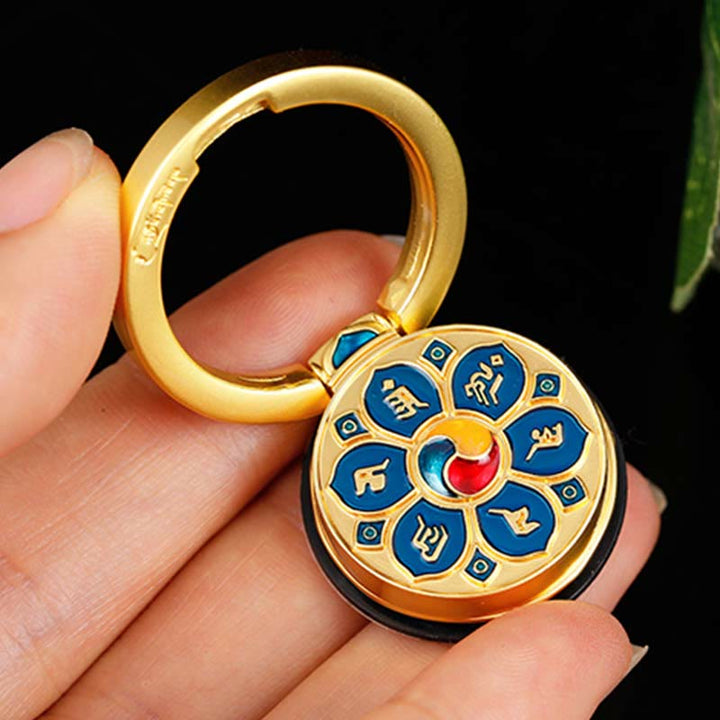 Tibetan Om Mani Padme Hum Peace Phone Ring Bracket Universal Phone Holder Decorations