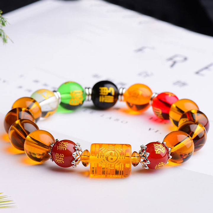 Buddha Stones Natural Citrine Fortune Happiness Bracelet