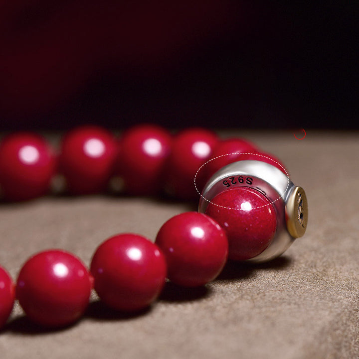 Buddha Stones Chinese Zodiac Natal Buddha Cinnabar Protection Bracelet