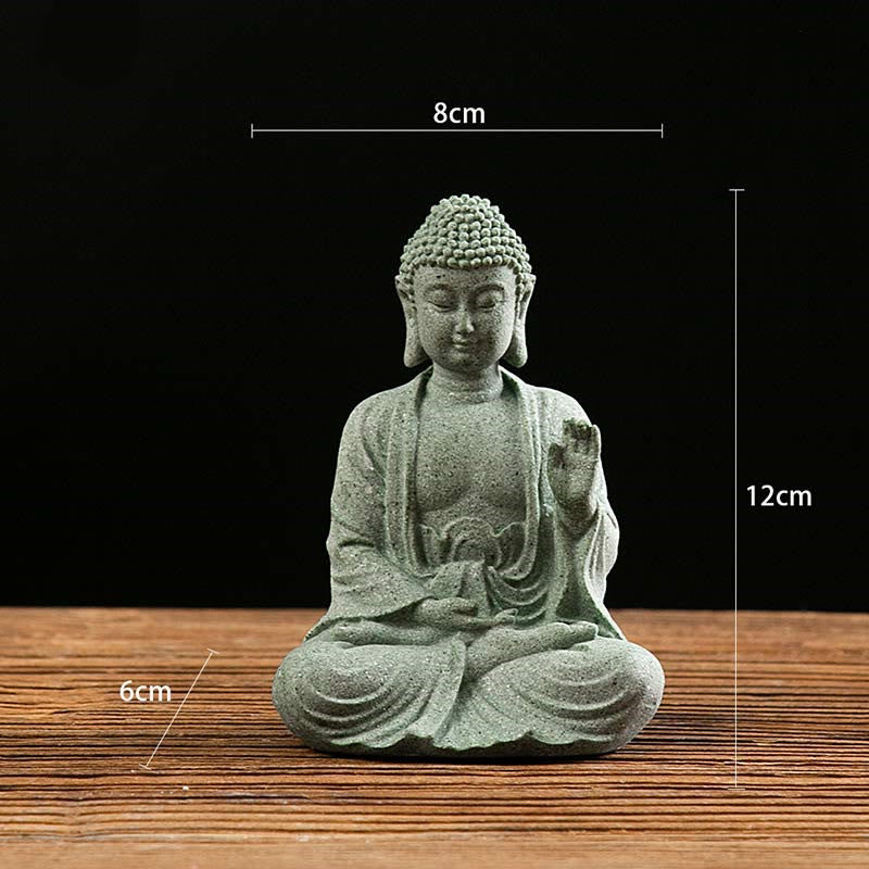 Tibetan Meditation Contemplation Buddha Serenity Compassion Statue Figurine Decoration