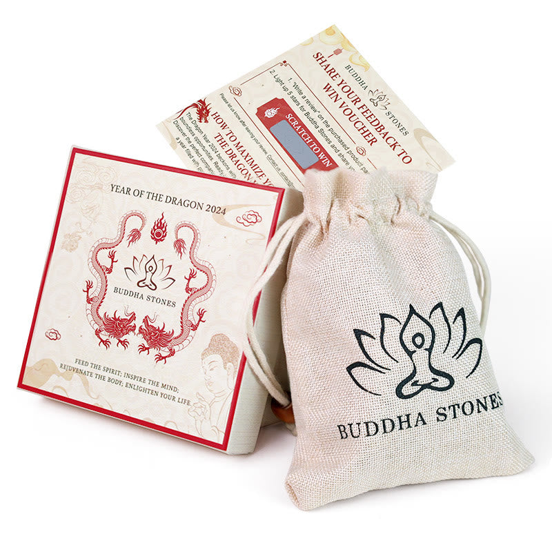 Buddha Stones Abundance Blessing Lucky Dragon Protection Bundle