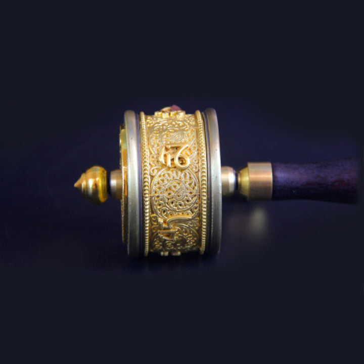 Tibetan Lucky Prayer Wheel Six True Words Decoration