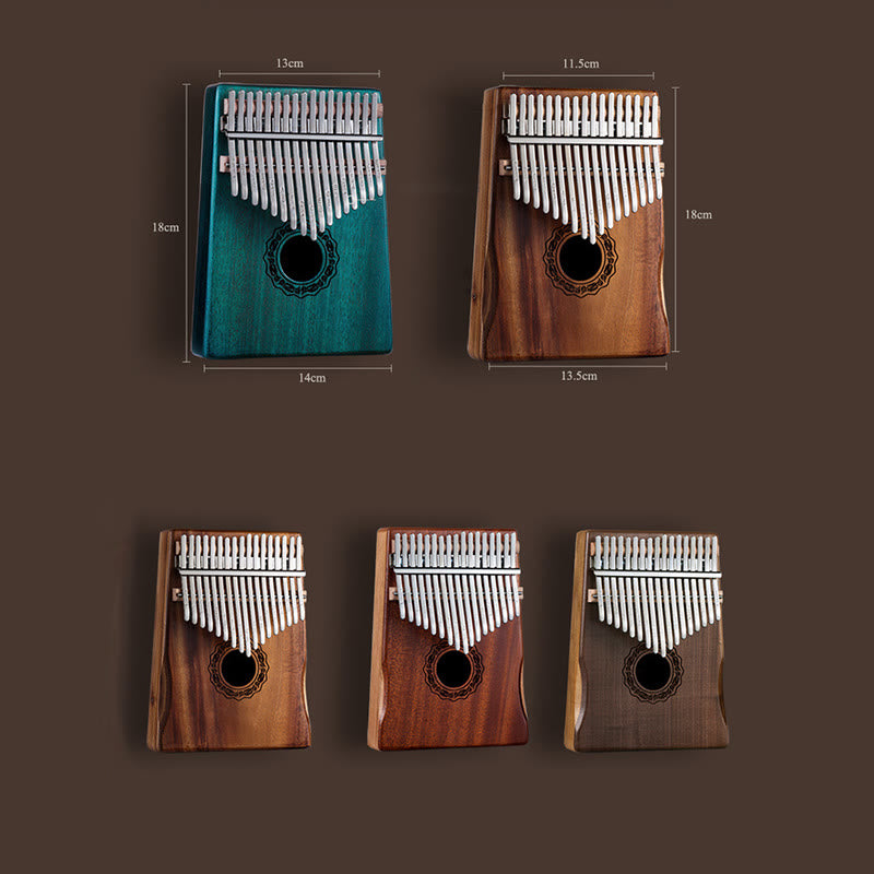 Kalimba 17 Keys Thumb Piano Mahogany Wood Acacia Walnut Portable Finger Piano