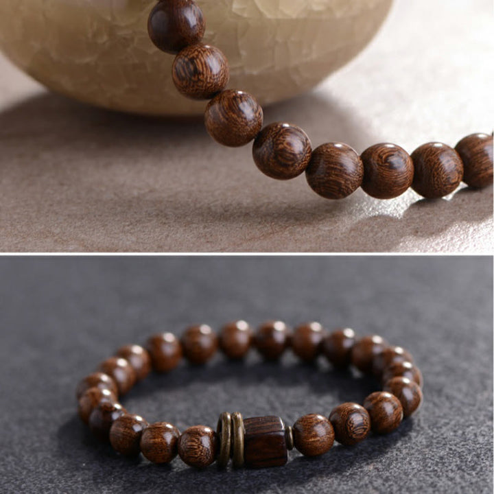 Buddha Stones Phoebe Zhennan Wood Spirituality Bracelet