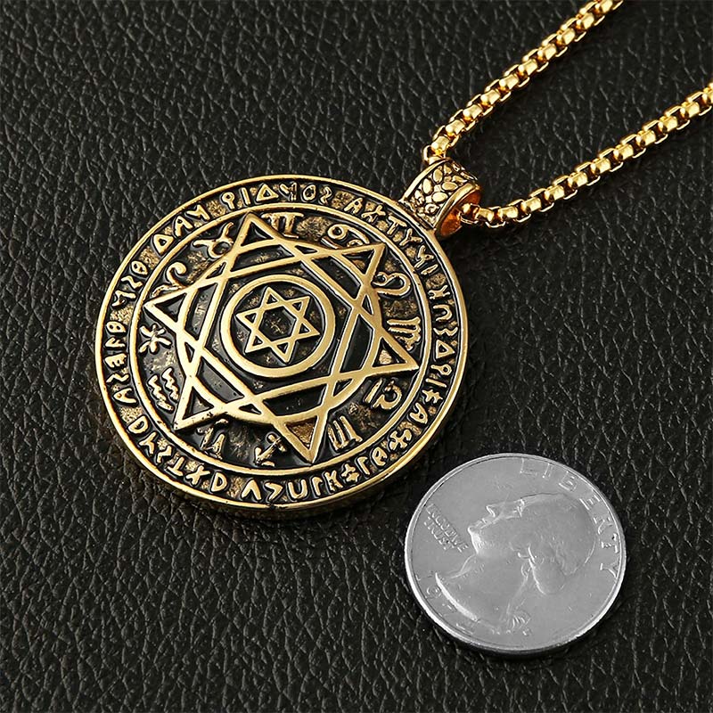 Buddha Stones Star of David Protection Necklace