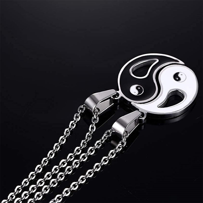 2pcs Yin Yang Pendant Couple Necklace