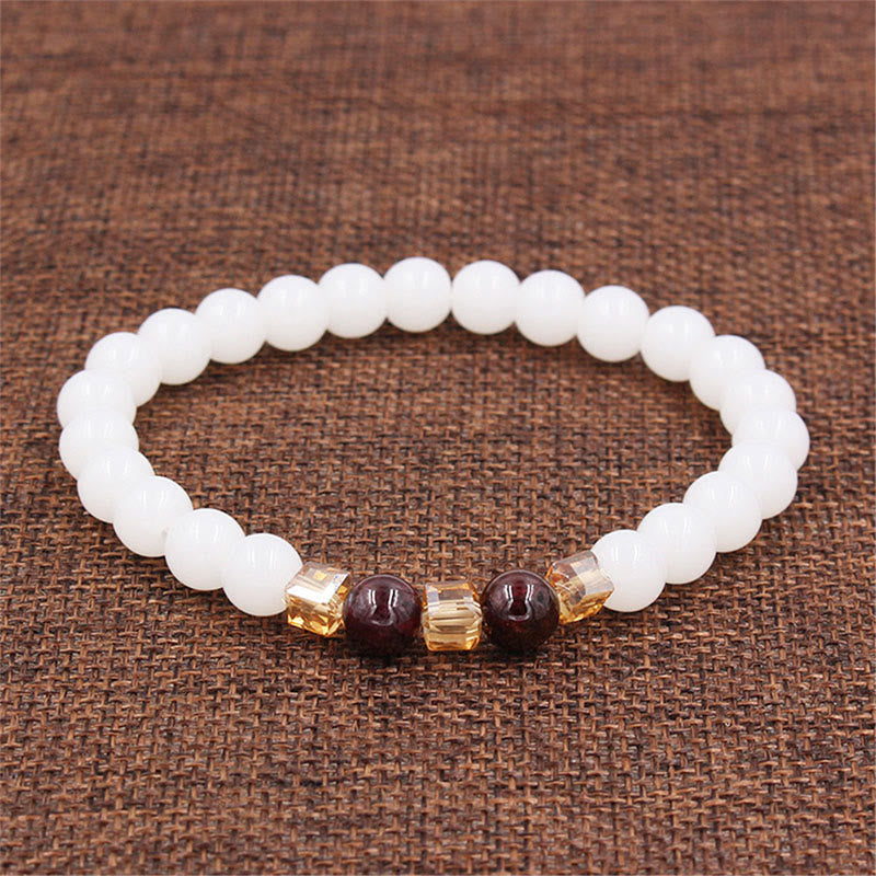 Buddha Stones Bring Positivity and Hope Luck White Jade Bundle