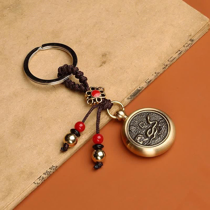 12 Chinese Zodiac Blessing Wealth Fortune Keychain