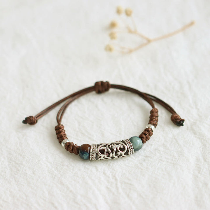 Tibet Ceramic Bead Wealth String Bracelet