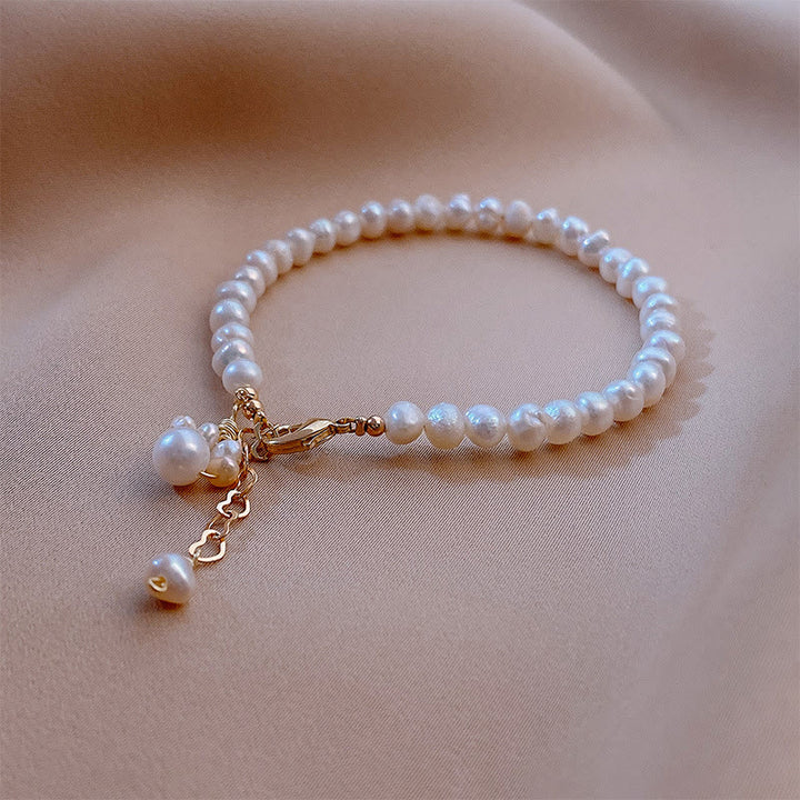 Buddha Stones Pearl Cat Paw Healing Chain Bracelet