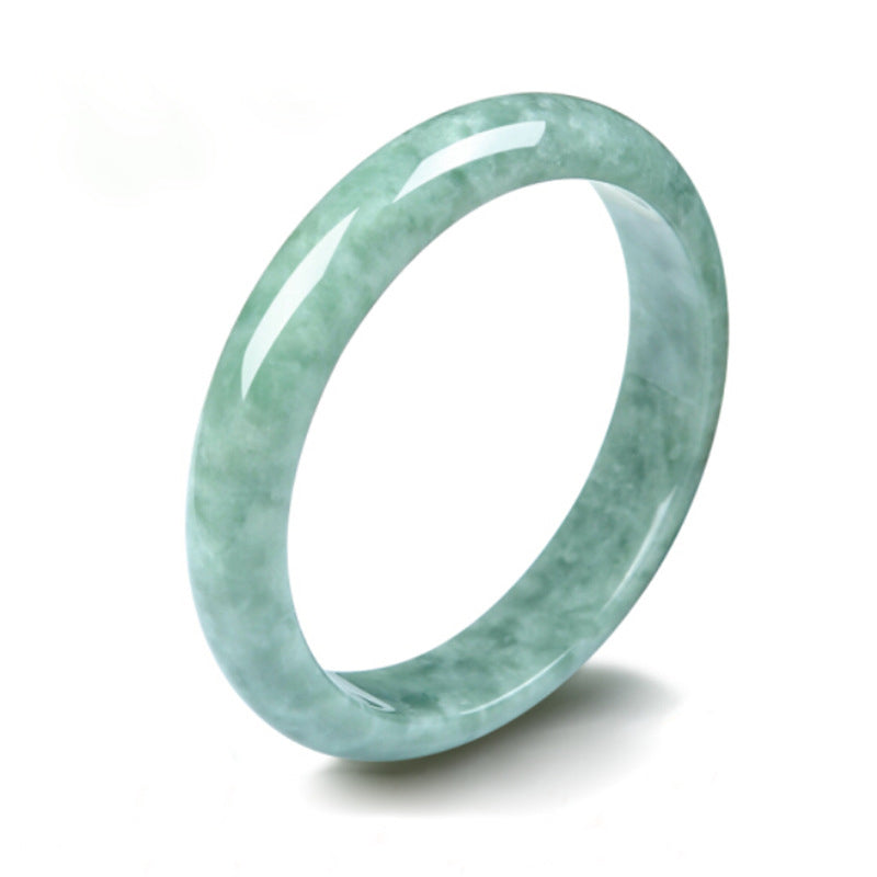 Buddha Stones Natural Jade Prosperity Bangle Bracelet