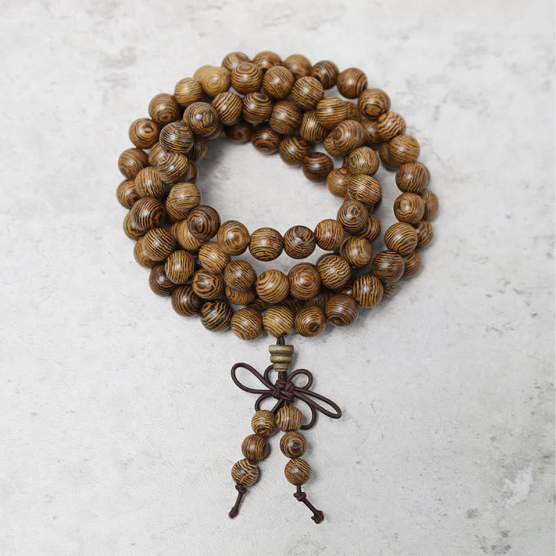 Buddha Stones 108 Mala Beads Bracelet Prayer Meditation Sandalwood Elastic