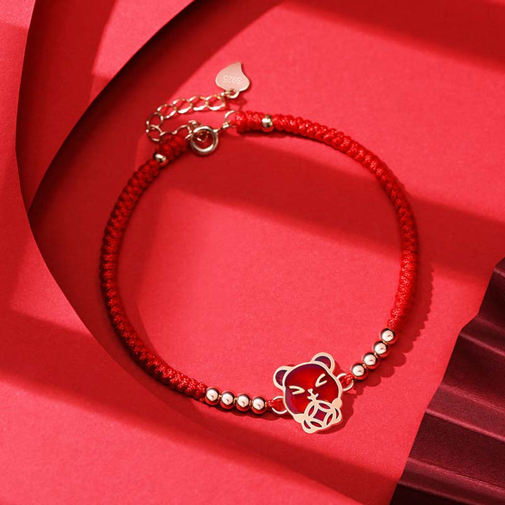 Buddha Stones 12 Chinese Zodiac Lucky Red String Bracelet