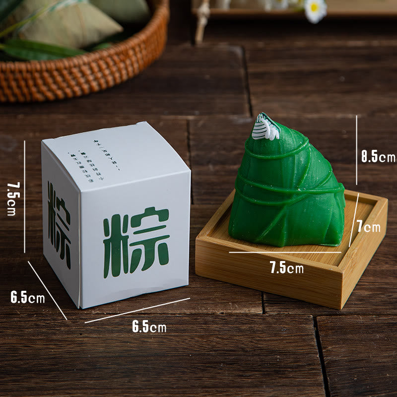 Buddha Stones Dragon Boat Festival Zongzi Pattern Scented Candle Gift For Family Friends