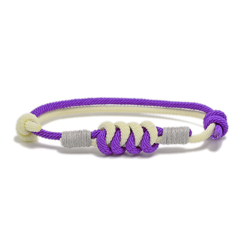 Buddha Stones Simple Design King Kong Knot Strength Braid String Bracelet