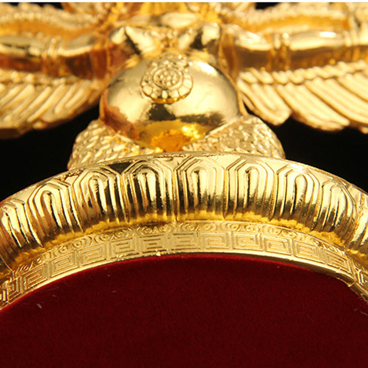 Tibetan Gold Garuda Bird Alloy Protection Home Decoration