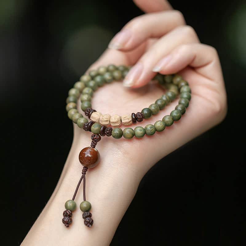 Green Sandalwood Positive Peace Bracelet