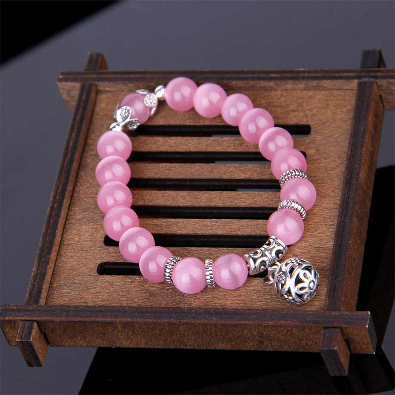 Buddha Stones Tibetan Cat Eye Lucky Bracelet