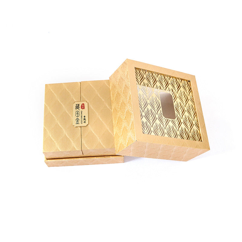 Retro Jewelry Storage Feather Pattern Box Gift Box