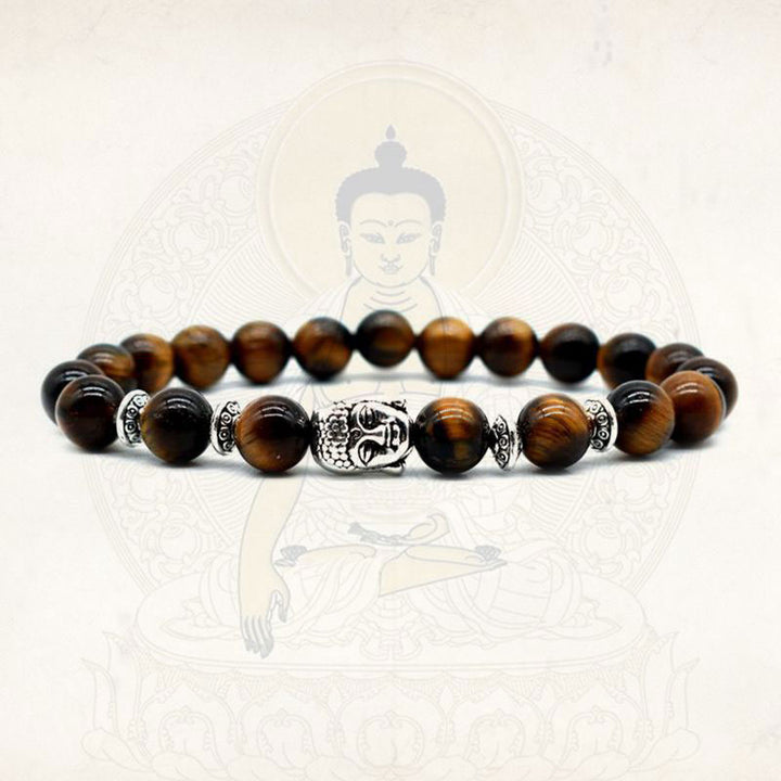 Buddha Stones Amethyst Love Healing Bracelet