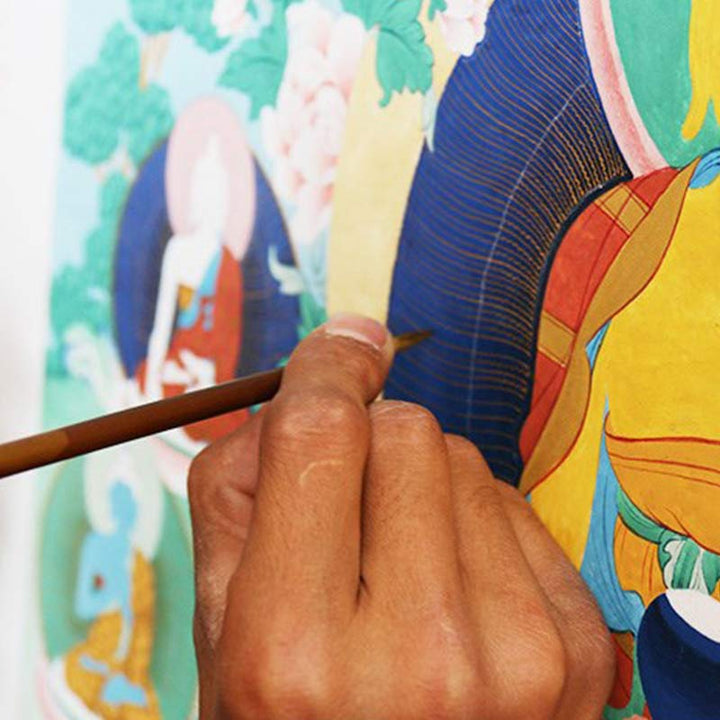 Tibetan Thangka Painting Blessing Handmade Decoration