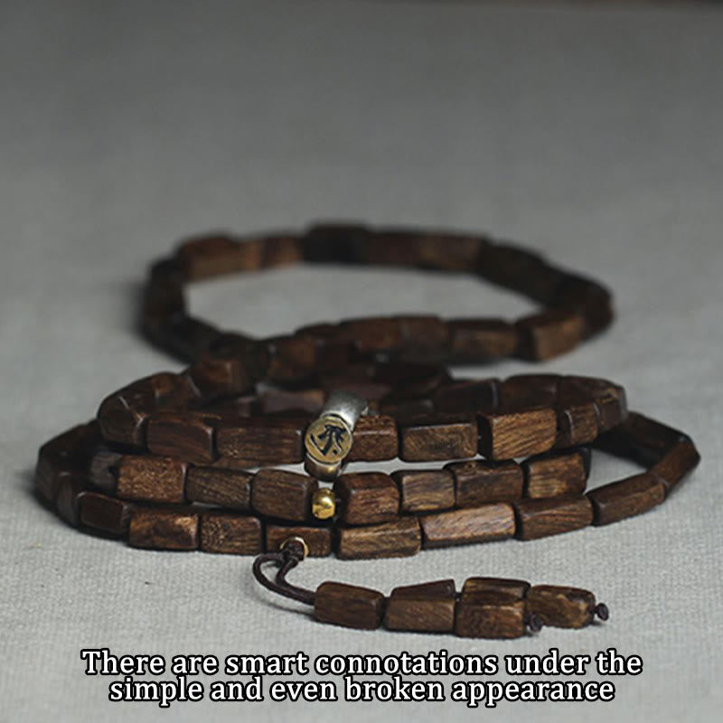 Tarakan Rare Agarwood 925 Sterling Silver Chinese Zodiac 999 Pure Gold Beads Ward Off Evil Spirits Bracelet