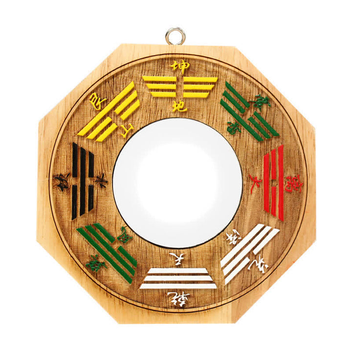 Feng Shui Bagua Map Peach Wood Balance Energy Map Mirror