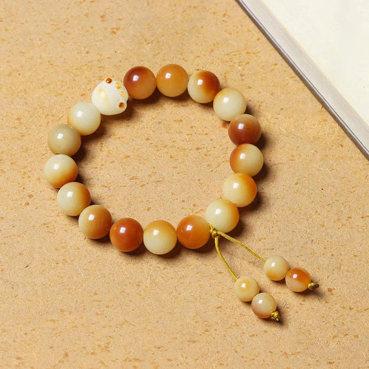 Buddha Stones Natural Bodhi Seed Lovely Paw Claw Peace Wisdom Bracelet