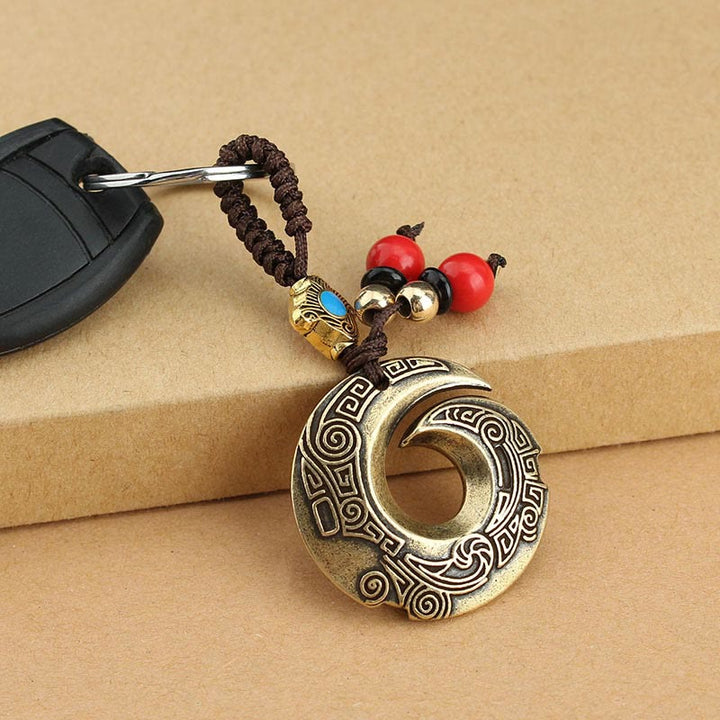 Good Luck Fortune Copper Wealth Key Chain