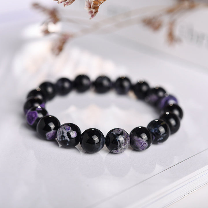 Buddha Stones Various Agate Black Onyx Protection Bracelet