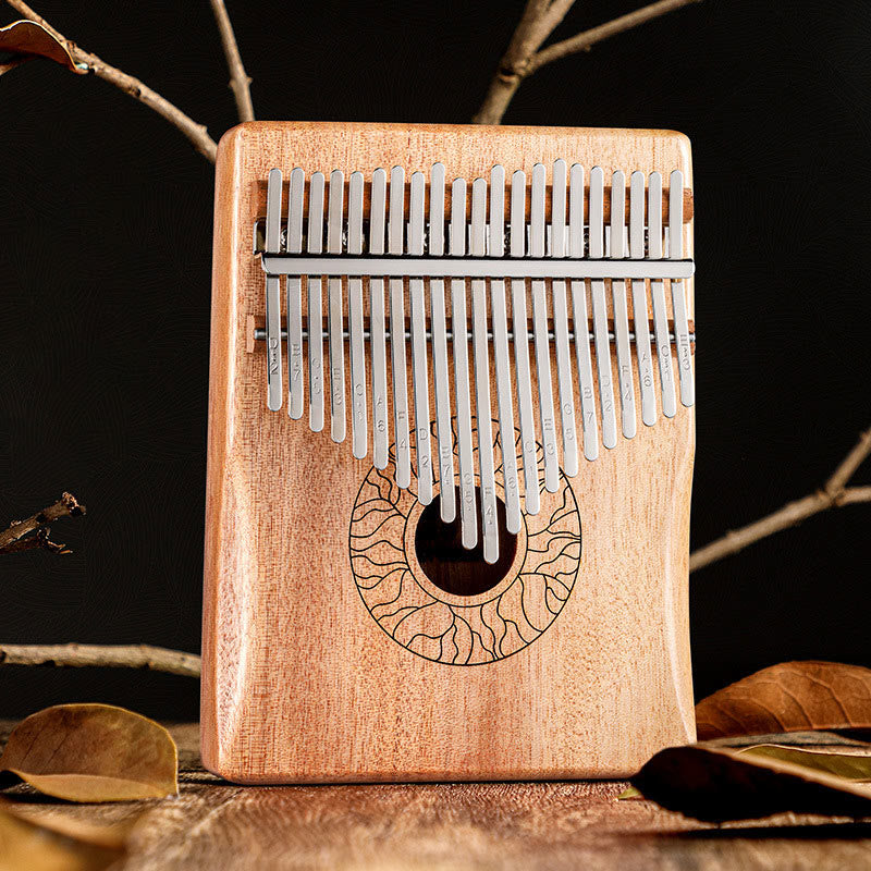 Kalimba 17/21 Keys Thumb Piano Lotus Design Portable Finger Piano