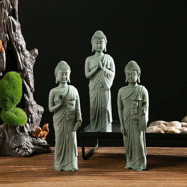 Tibetan Meditation Contemplation Buddha Serenity Compassion Statue Figurine Decoration