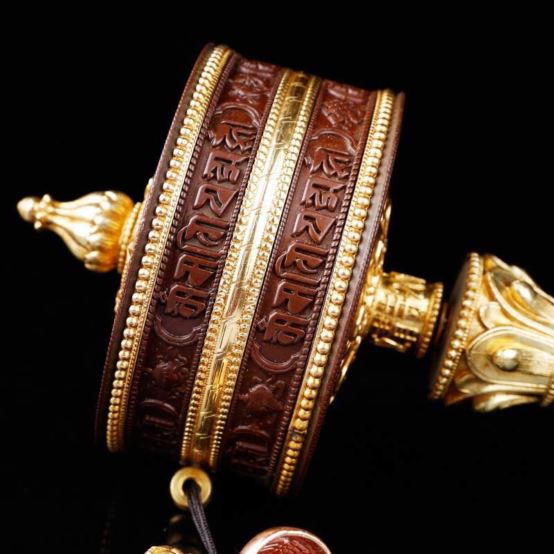 Tibetan Prayer Wheel Six True Words Copper Balance Decoration