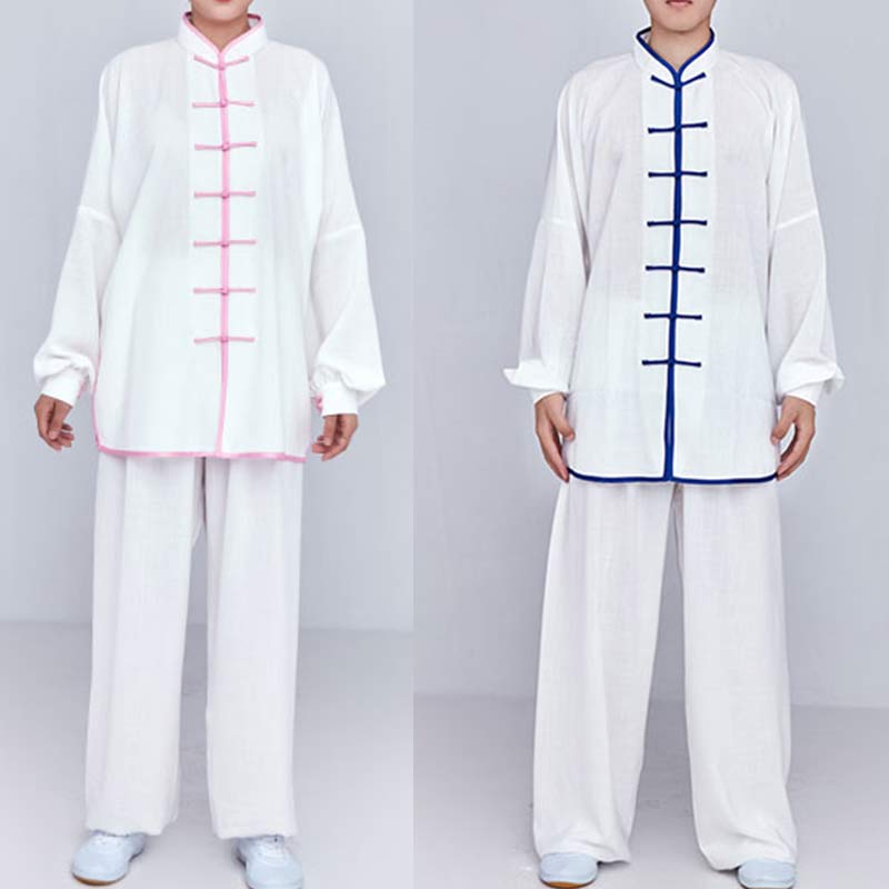 Buddha Stones Meditation Zen Prayer Spiritual Tai Chi Qigong Practice Unisex Embroidery Clothing Set