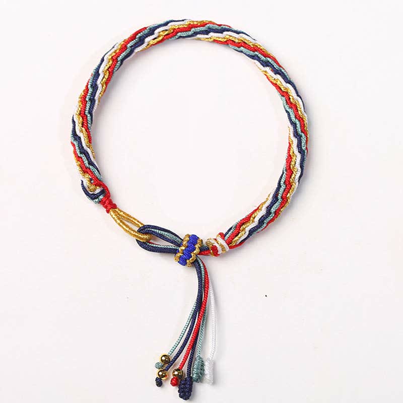 Reincarnation Knot Luck String Protection Braid Bracelet