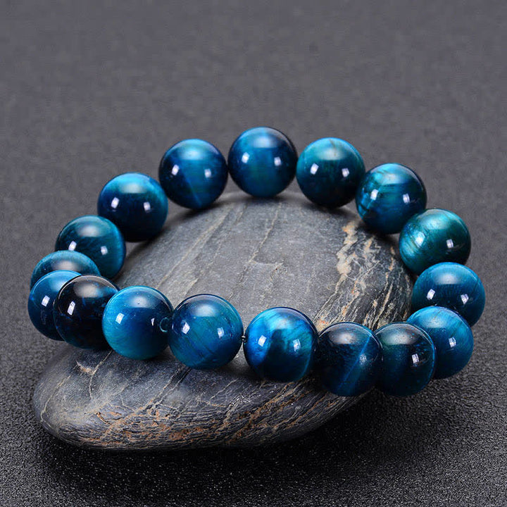 Buddha Stones Blue Tiger Eye Protection Bracelet