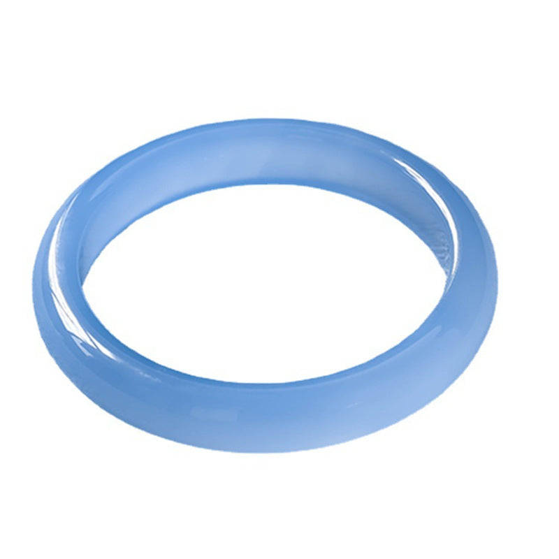 Blue Chalcedony Emotional Balance Bracelet Bangle