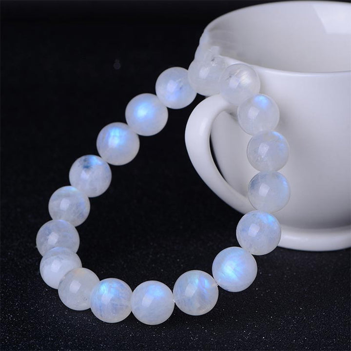 Buddha Stones Natural Moonstone Prosperity Bracelet