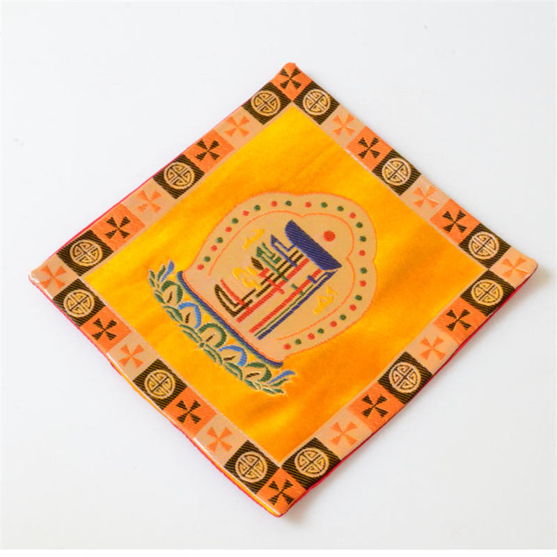 Prayer Altar Mat Man-Bcu Kalachakra Healing Meditation Jacquard Mat