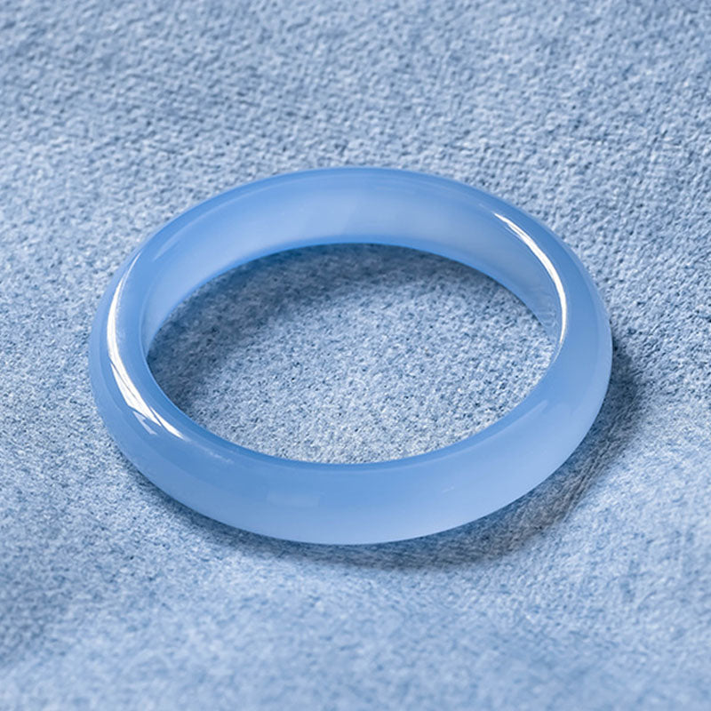 Blue Chalcedony Emotional Balance Bracelet Bangle