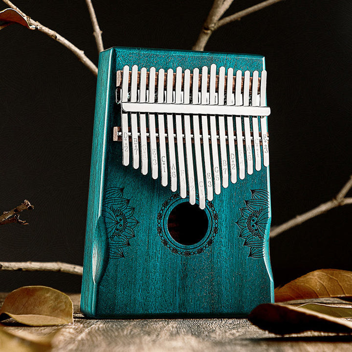 Kalimba 17/21 Keys Thumb Piano Lotus Design Portable Finger Piano