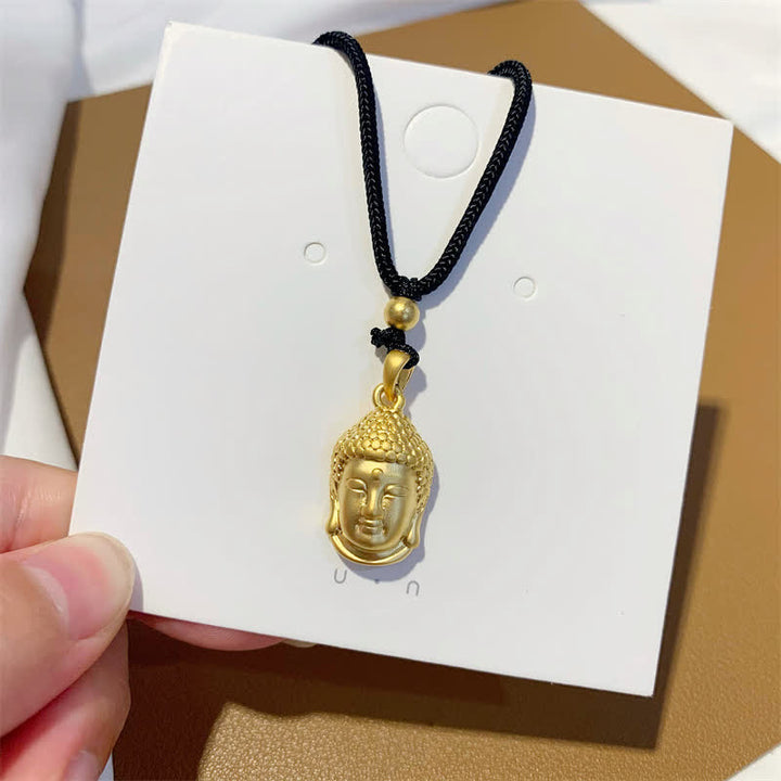 Gold Buddha Copper Wealth Necklace Pendant