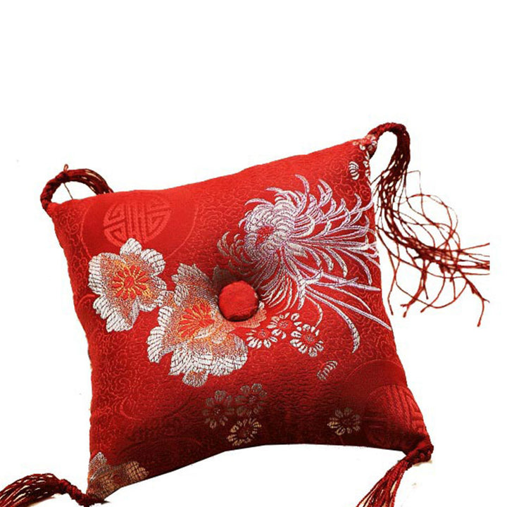 Tibetan Singing Bowl Cushion Decoration with Tassel Decoration